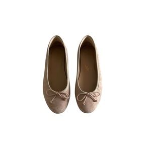 Flattered Suede Bow Ballet Flats